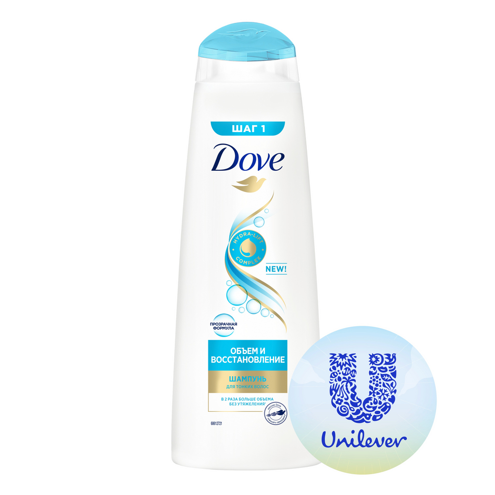 Шампунь для волос Dove Hair Therapy \"Объем и восстановление\", 380мл