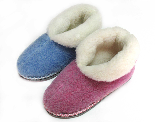 Тапочки женские Lucky Land шерстяные с цветком