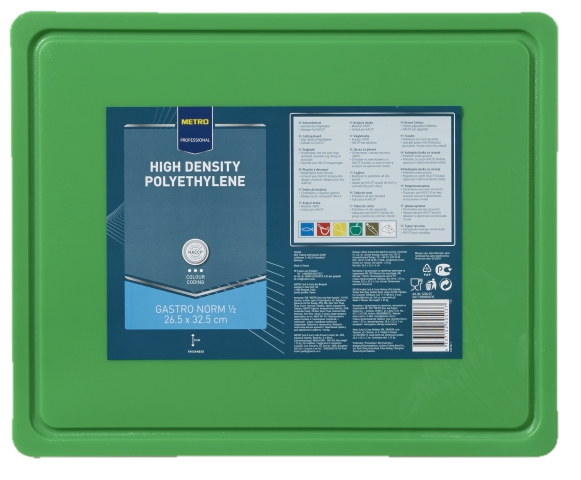 Доска нарезная Metro Professional 32,5 x 26,5 x 2 см зеленая