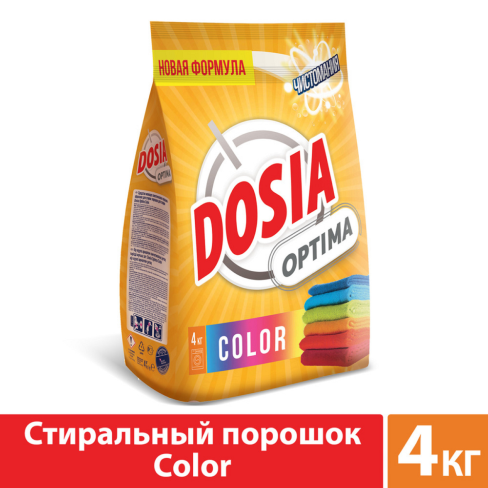 Стиральный порошок Dosia Optima Color, 4кг