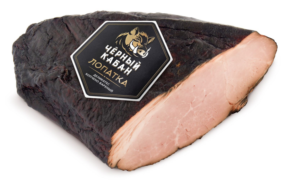Лопатка Клинский МК Черный кабан копчено-вареная ~ 400-500г