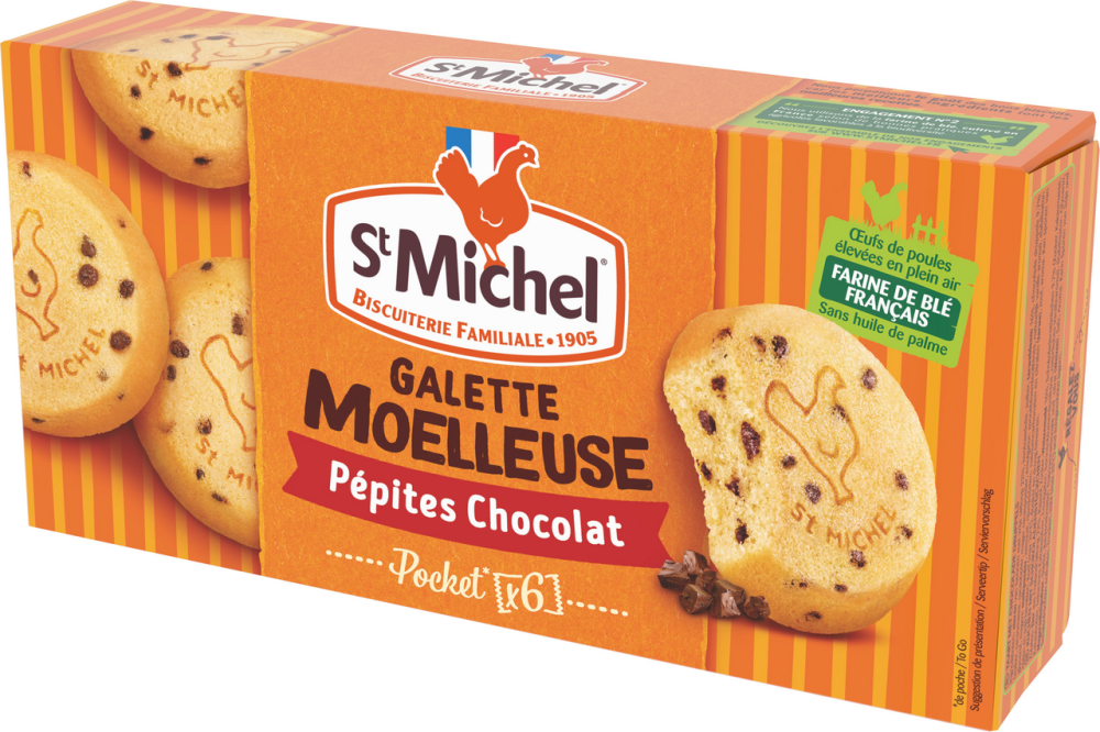Печенье мягкое StMichel с шоколадной стружкой, 180г