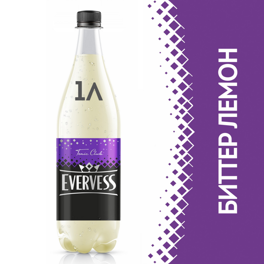 Напиток газированный Evervess Горький Лимон 1 л