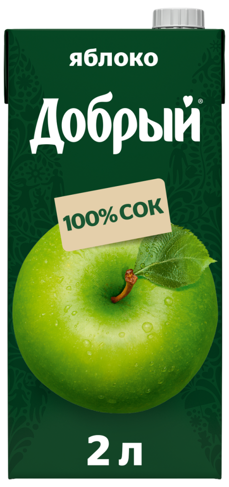 Сок Добрый яблочный 2л