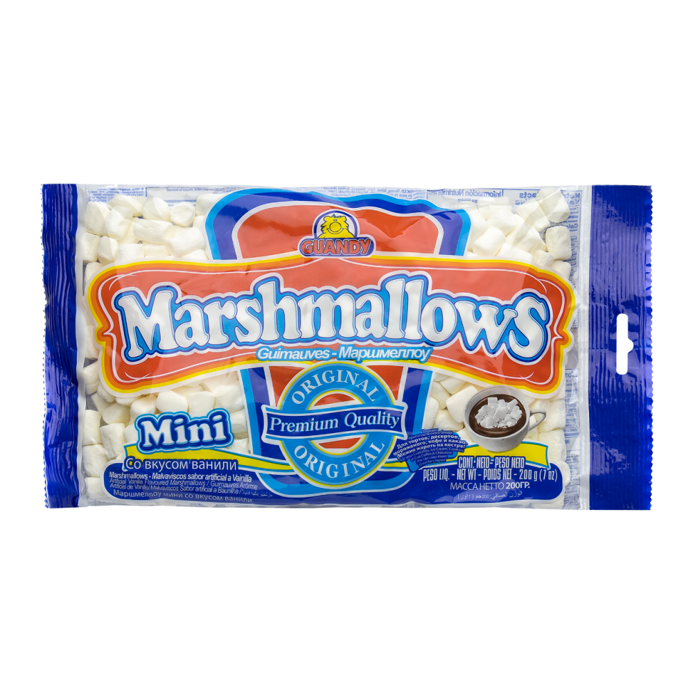 Маршмеллоу Guandy Classic мини белый ванильный, 200г
