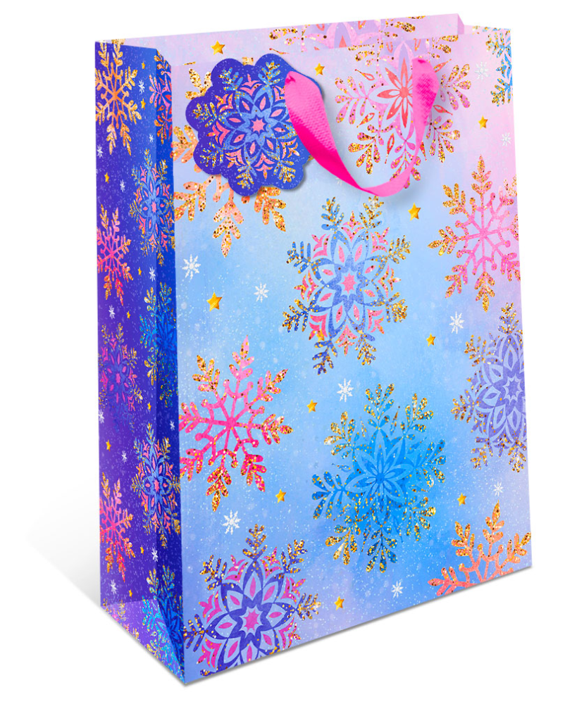 Сумка бумажная АРТ ДИЗАЙН Premium Новый год, 26x36x11см