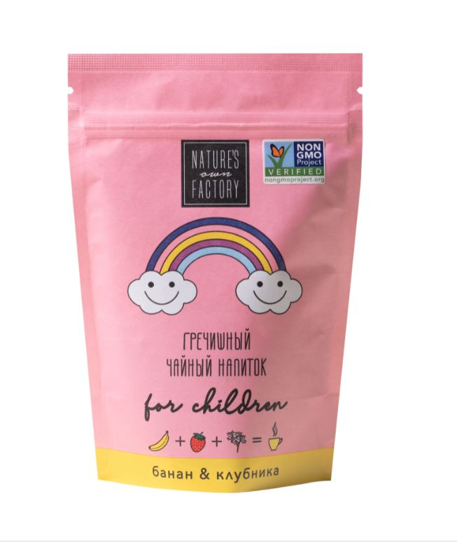 Напиток Nature's Own Factory гречишный чайный банан-клубника, 75г