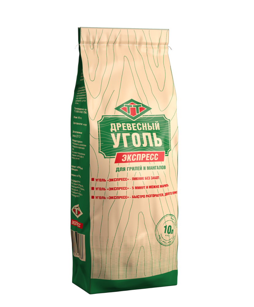 Уголь древесный экспресс, 10л