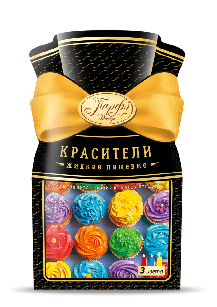 Набор красителей Парфэ Декор пищевые жидкие 36 г