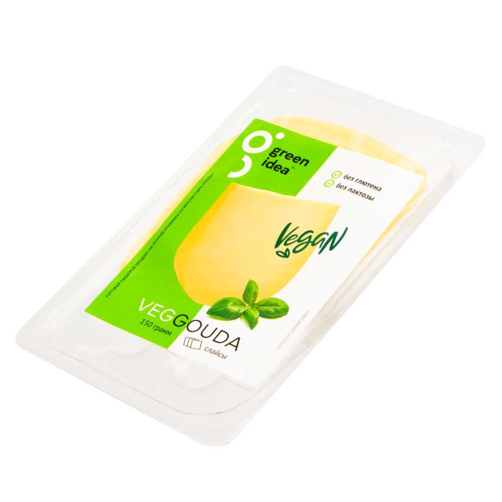 Сыр растительный Green Idea Гауда нарезка 24% 150 г
