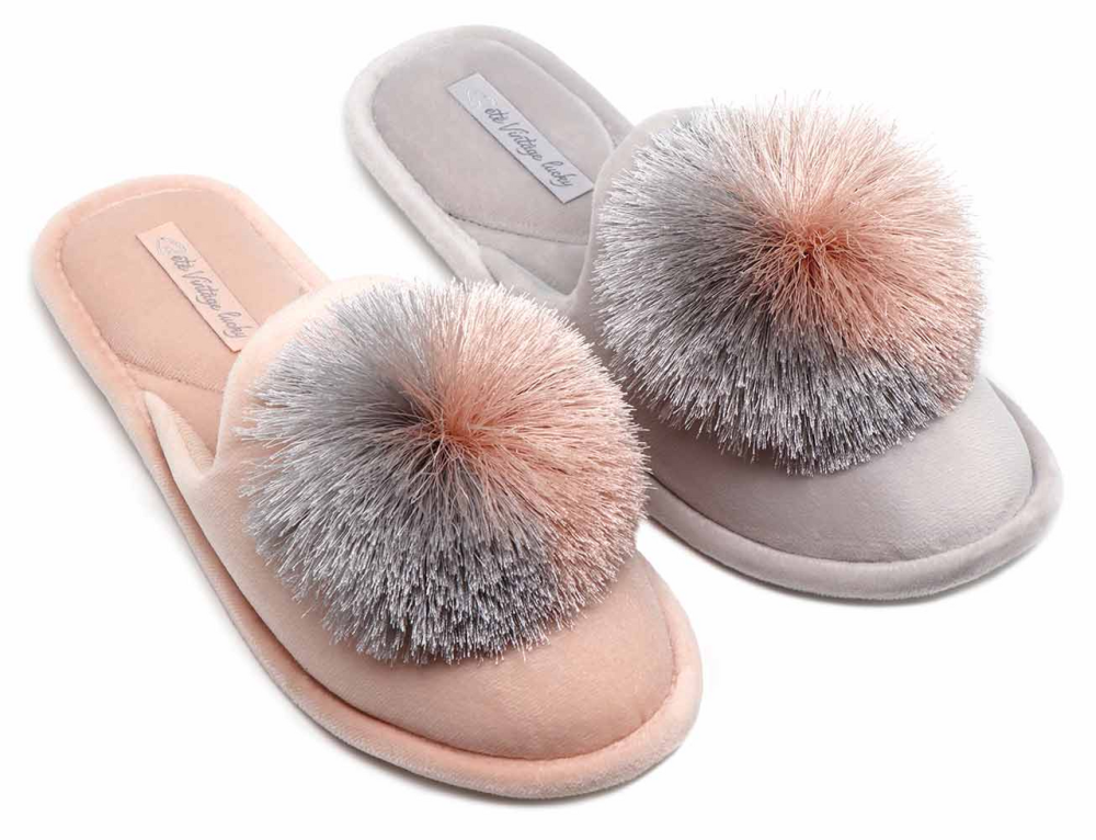 Тапочки женские Lucky Land с помпоном