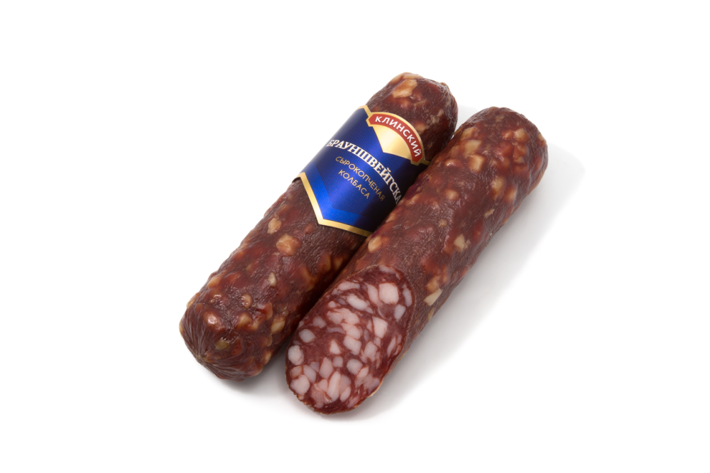 Колбаса Клинский Брауншвейгская ГОСТ сырокопченая 300 г