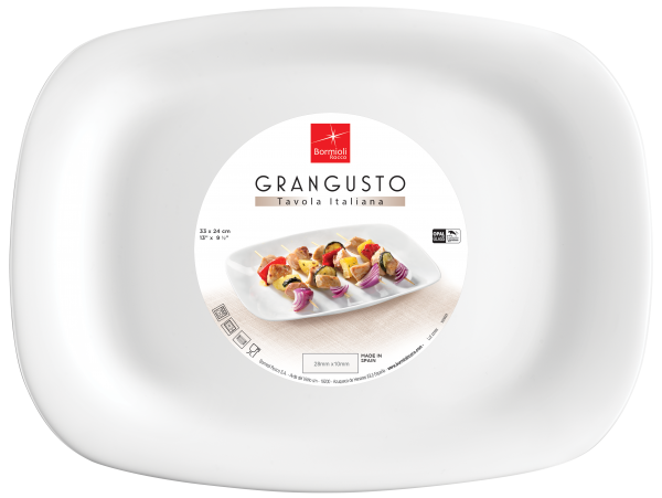 Блюдо для барбекю Bormioli Rocco GRANGUSTO 33 *24 см