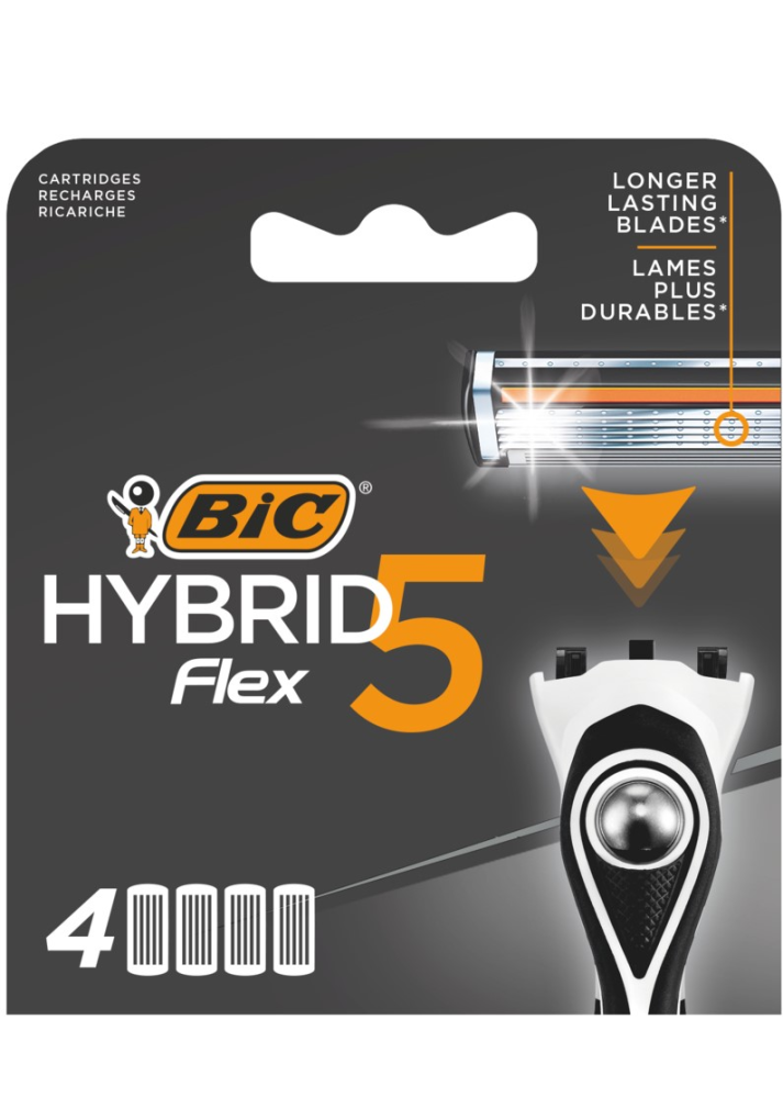 Сменные кассеты Bic Flex 5 Hybrid, 4шт