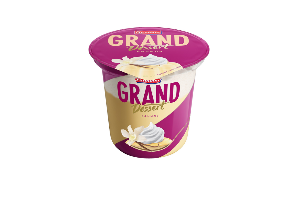Пудинг Ehrmann Grand Dessert Ваниль пастеризованный со взбитыми сливками 4,7% 200г
