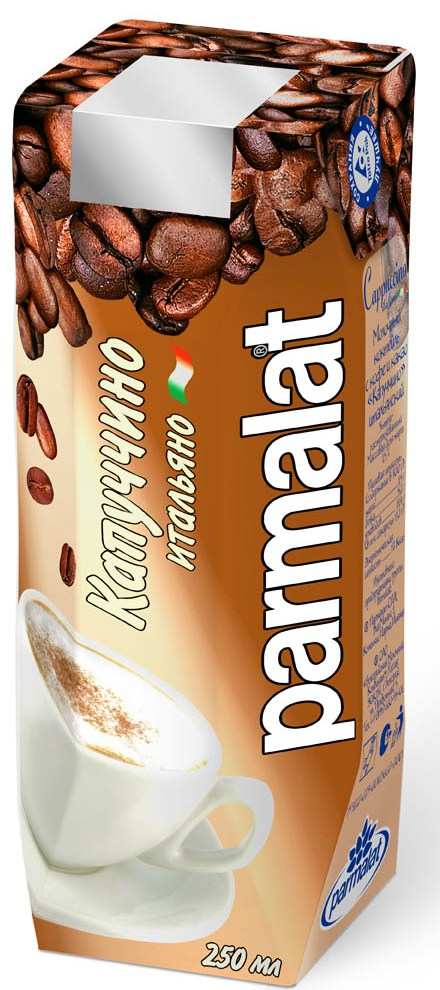 Коктейль молочный Parmalat Капучино итальяно, 250г БЗМЖ