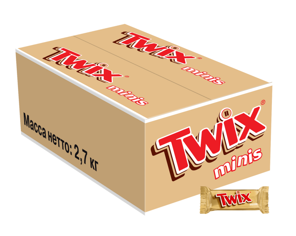 Шоколадные конфеты Twix Minis 2,7 кг