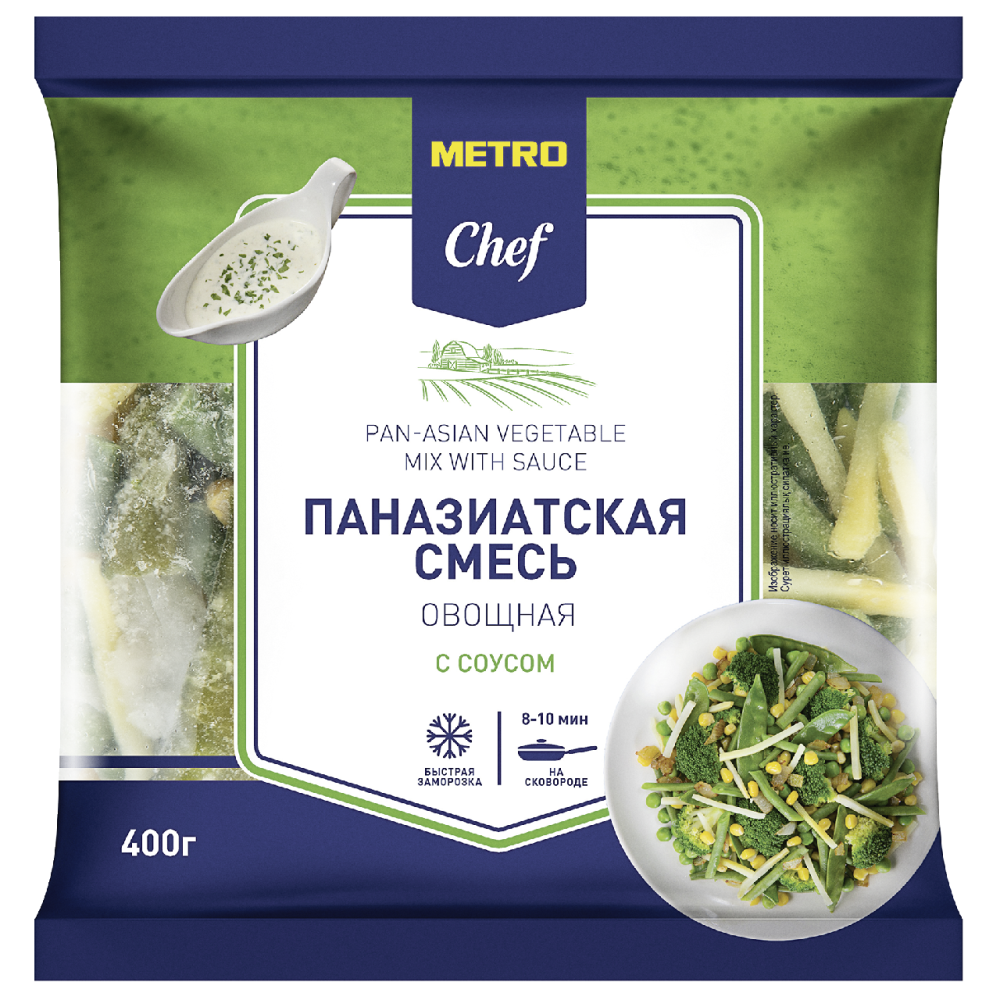 METRO Chef Смесь овощная Паназиатская с соусом, 400г