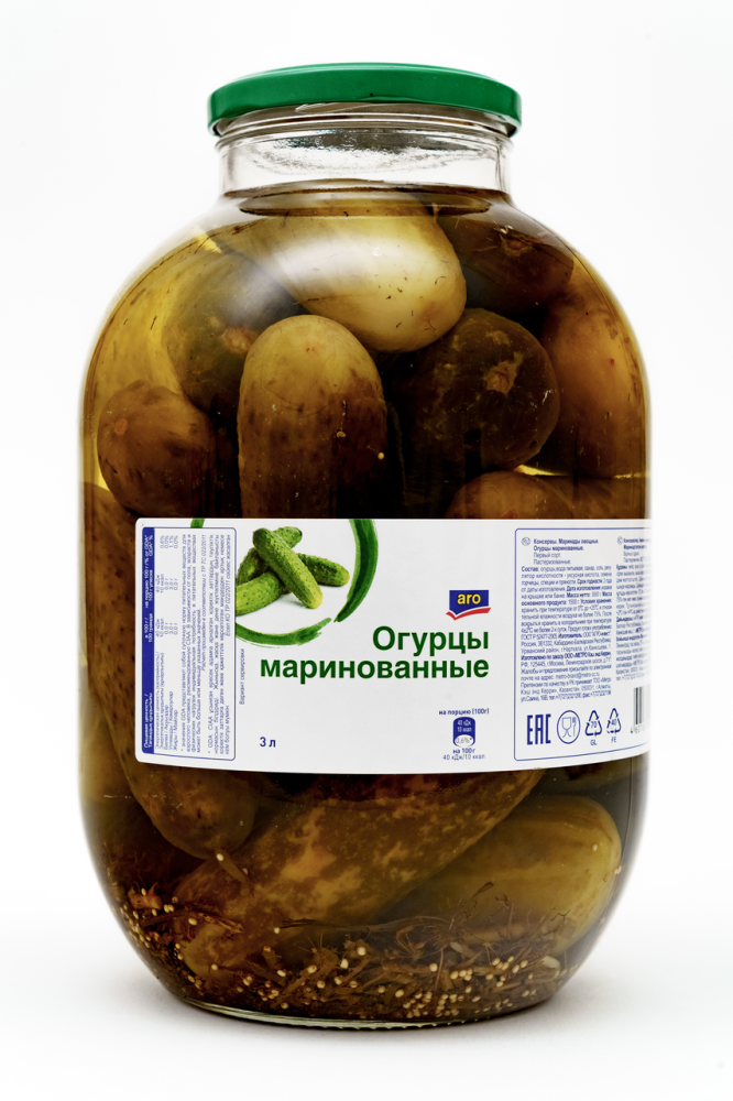 Огурцы маринованные ARO, 3 кг