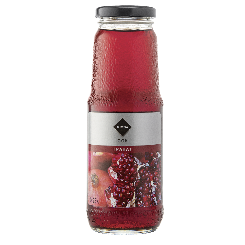 Сок RIOBA гранатовый, 0,25 л