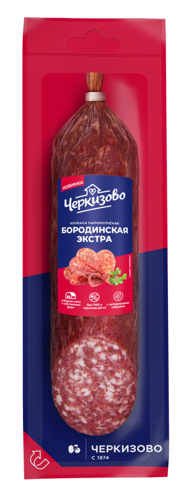 Колбаса Черкизово бородинская экстра сырокопченая, 200г