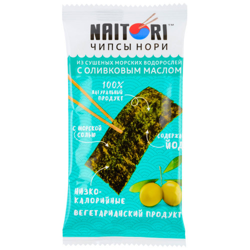 Чипсы нори Naitori с оливковым маслом, 3г