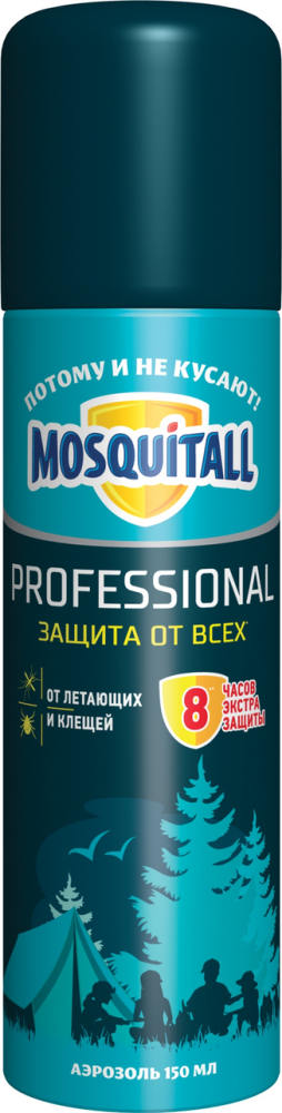 Аэрозоль Mosquitall Профессиональная защита от ВСЕХ 150 мл
