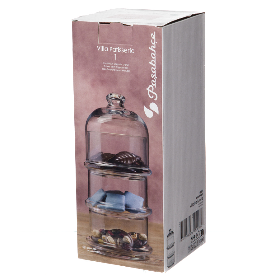 Набор емкостей Pasabahce Villa Patisserie с крышкой, 505мл x 3шт