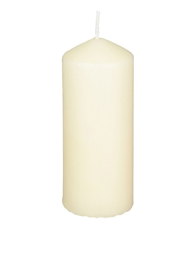 METRO PROFESSIONAL Свеча столбовая слоновая кость лакированная, 4 x 9см