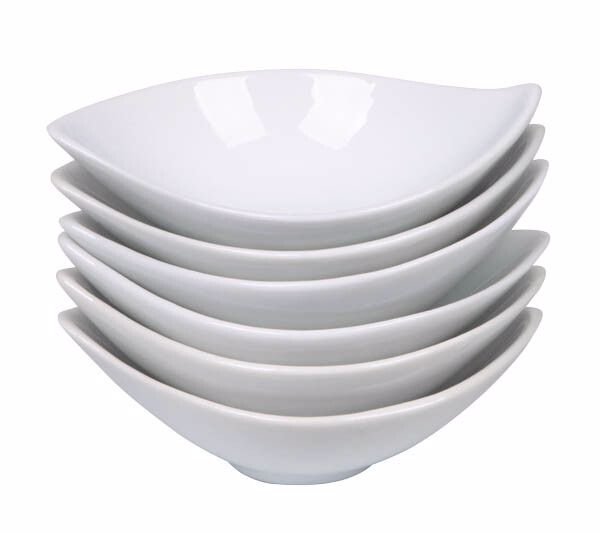 METRO PROFESSIONAL Соусник лодочка фарфоровый, 6шт