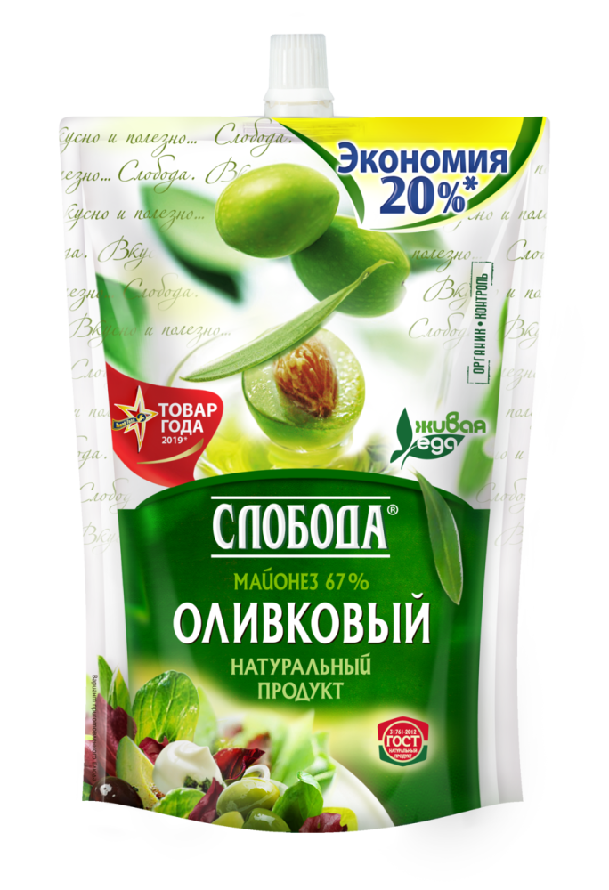 Майонез Слобода Оливковый 800 мл