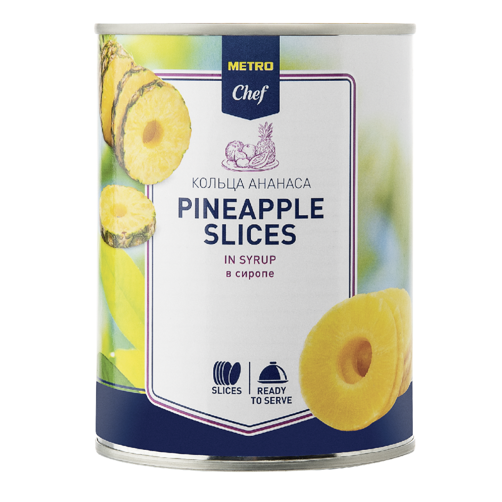 METRO Chef Ананас кольцами в сиропе 560г