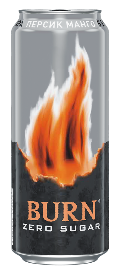 Напиток энергетический Burn Zero Персик-манго, 449мл