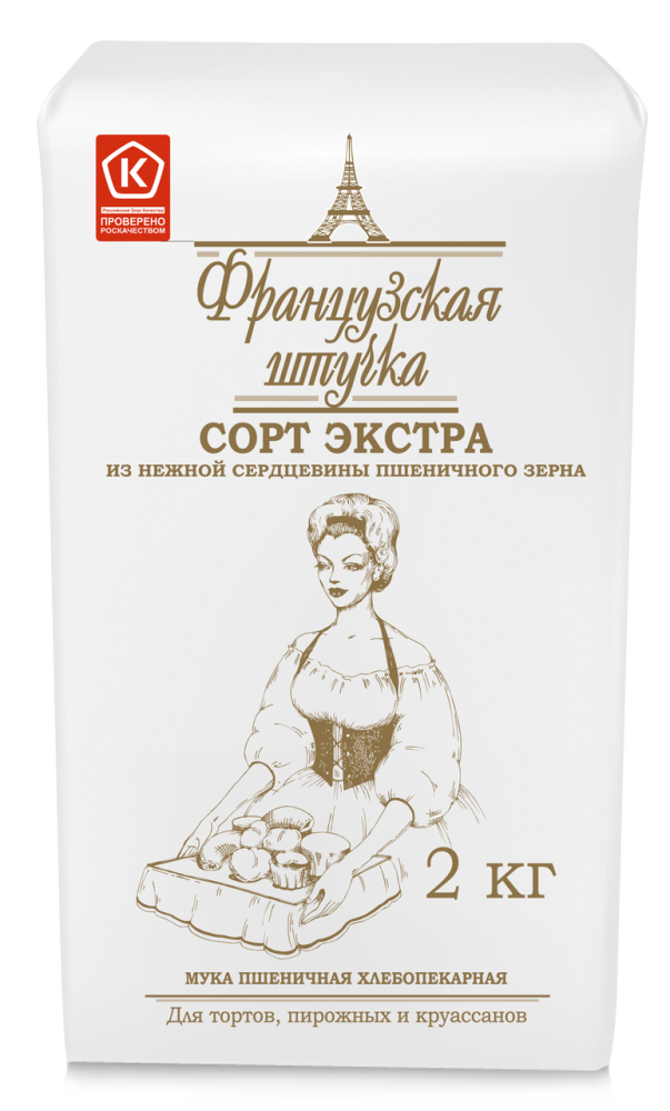 Мука Французская штучка пшеничная Экстра, 2кг