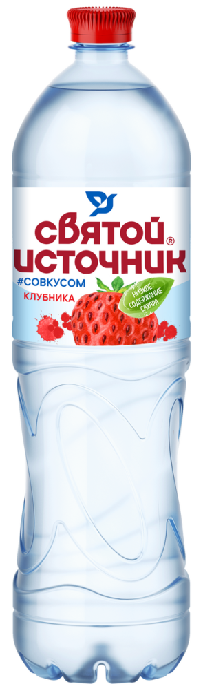 Вода Святой Источник негазированная клубника, 1.5л