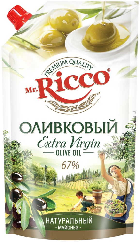 Майонез Mr.Ricco Organic оливковый 67%