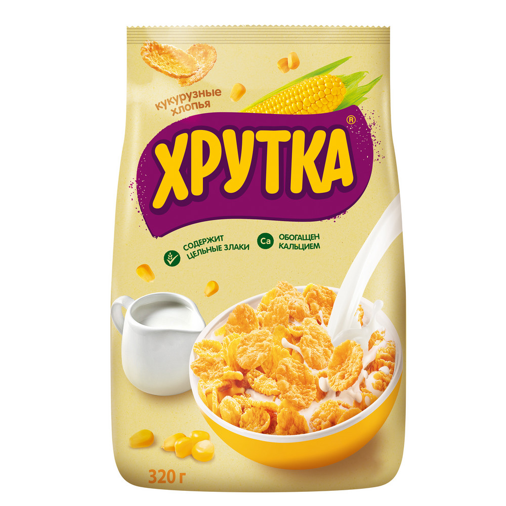 Хлопья кукурузные Хрутка 320г