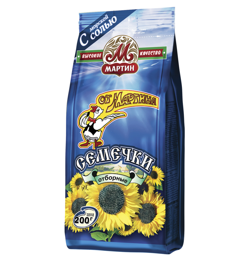 Семечки от Мартина отборные обжаренные с солью, 200г