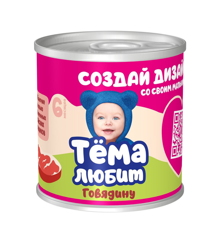 Пюре Тема говядина, 90г