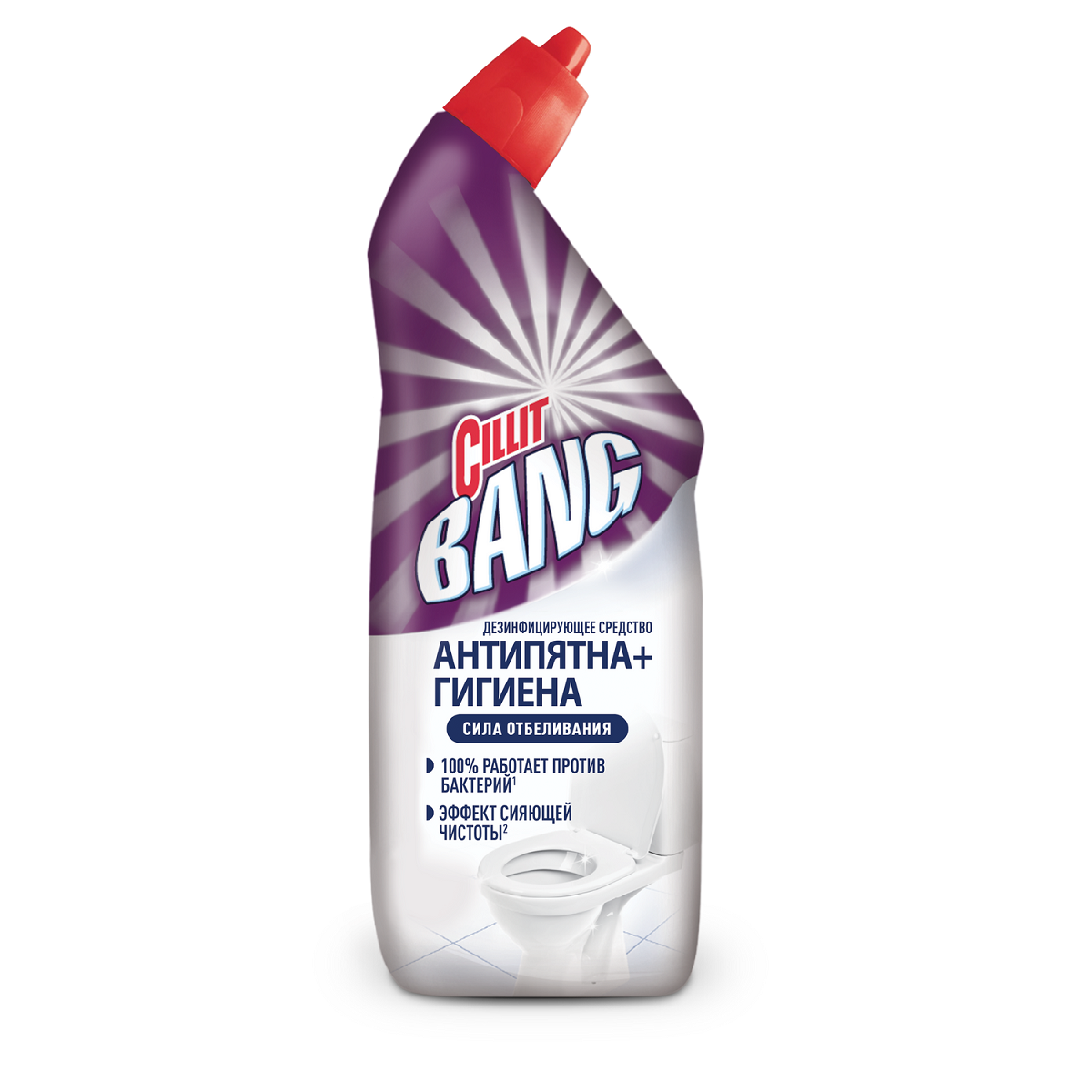 Гель для чистки и дезинфекции туалета Cillit Bang Отбеливание 750 мл