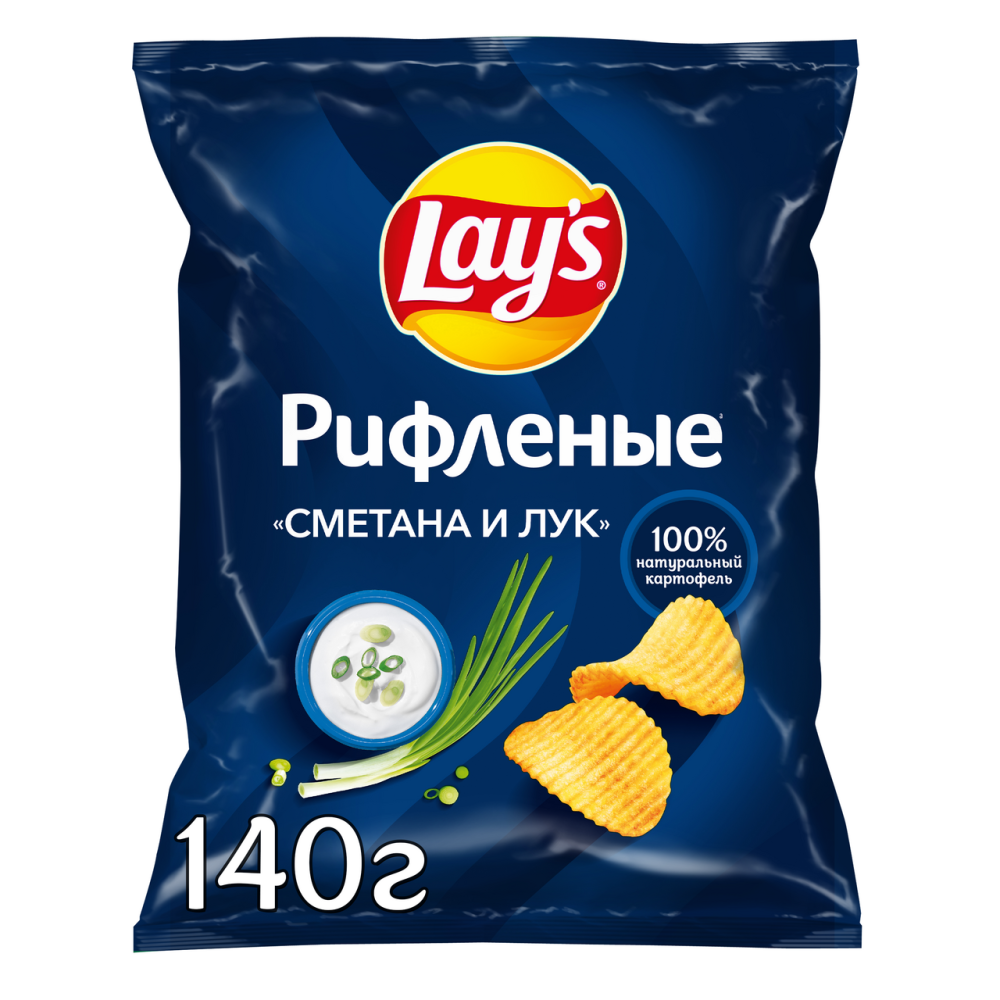 Чипсы Lay's Max сметана-лук, 140г