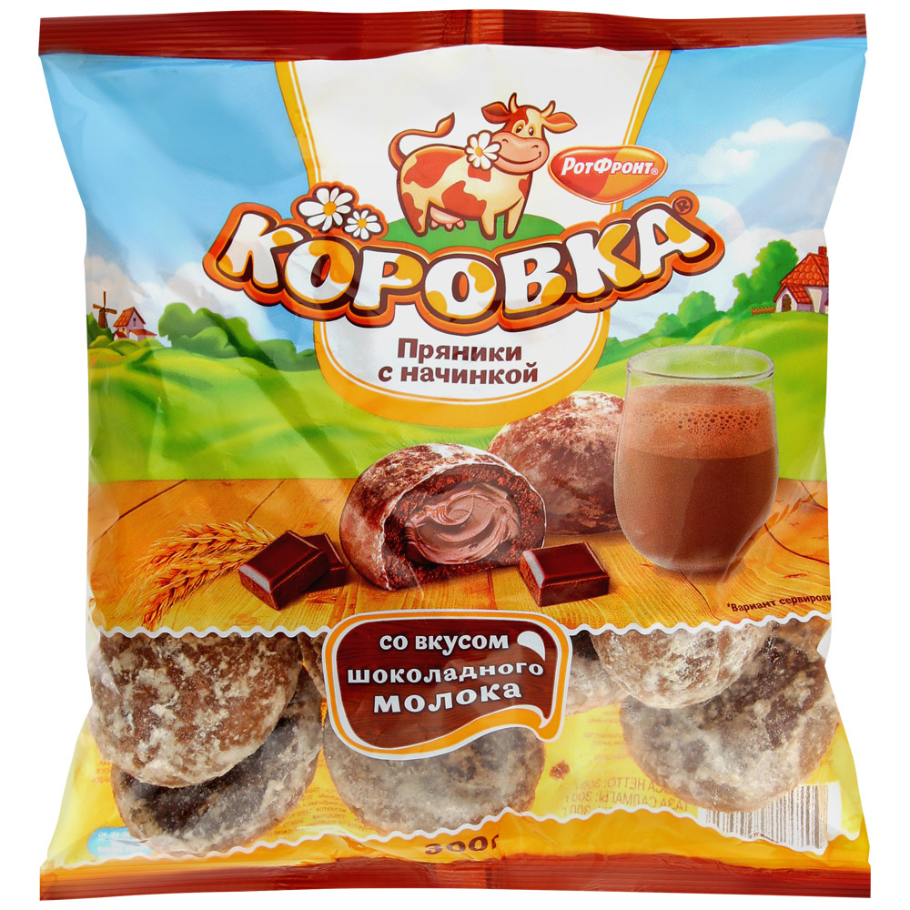 Пряники Рот Фронт Коровка шоколадное Молоко 300г