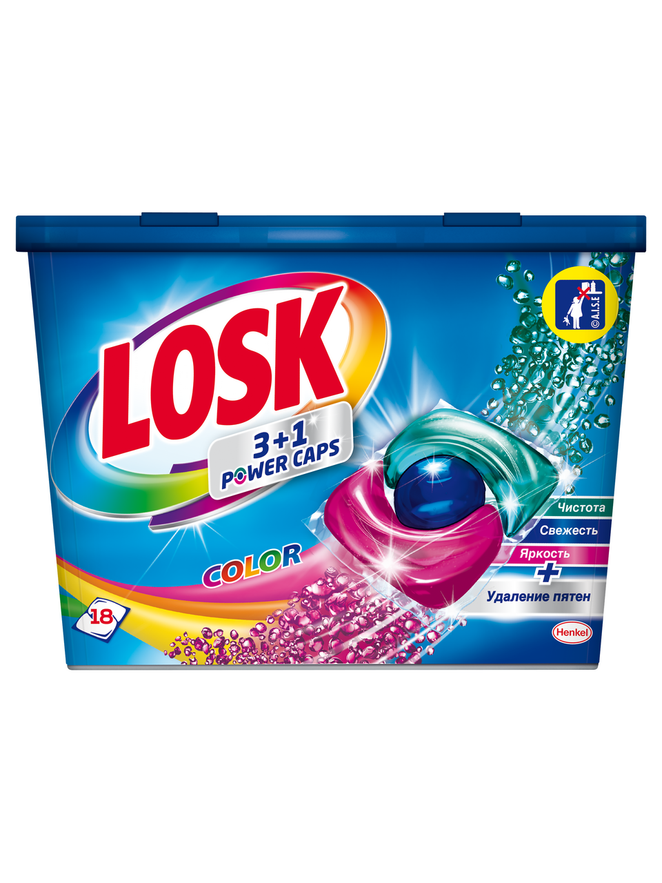 Капсулы для стирки Losk Color 18 шт