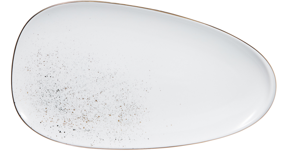 Блюдо овальное Millimi брызги шампанского, 33 x 18см