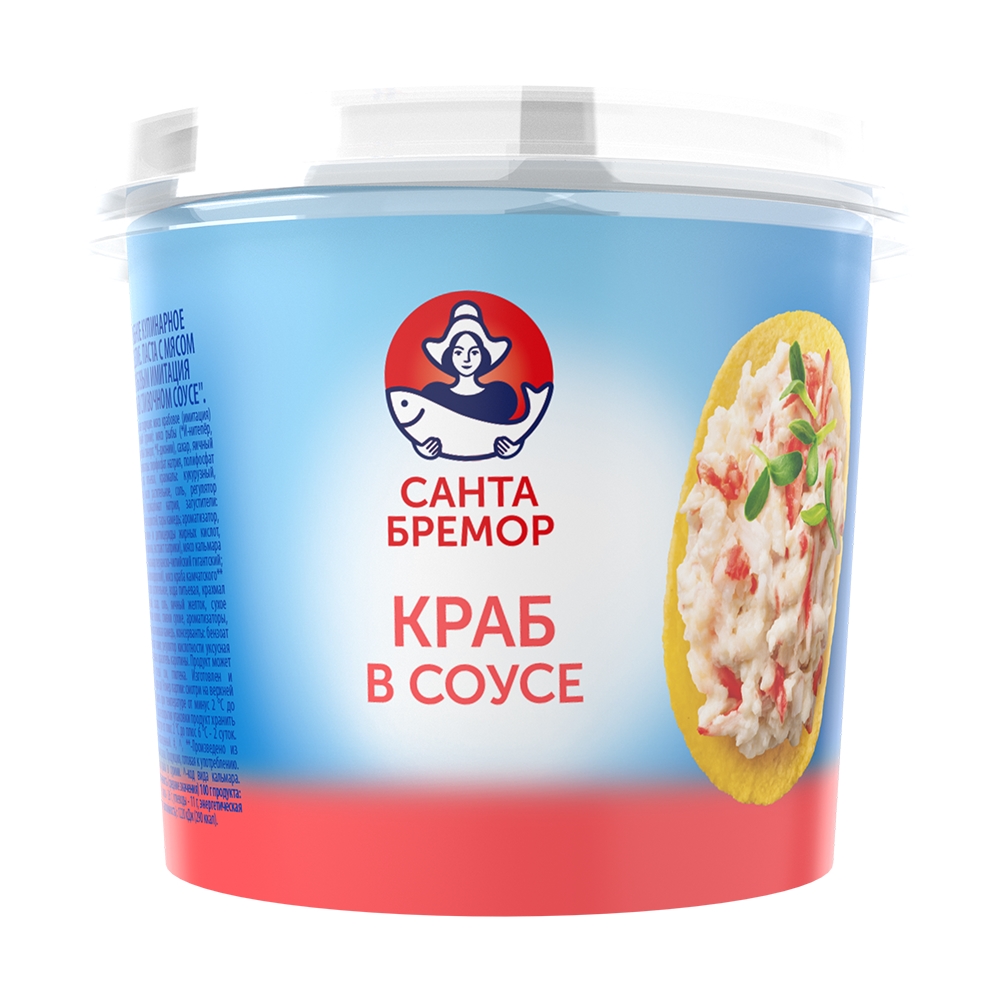 Паста Санта Бремор краб в сливочном соусе, 150г