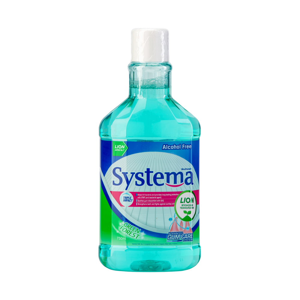 Ополаскиватель Lion Thailand для полости рта зеленый лес, 750мл