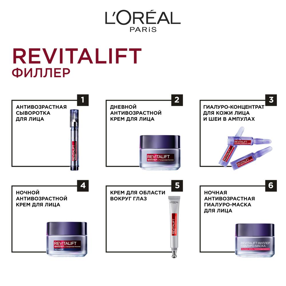 Крем L'Oreal Paris Ревиталифт Филлер для лица против морщин дневной 50мл