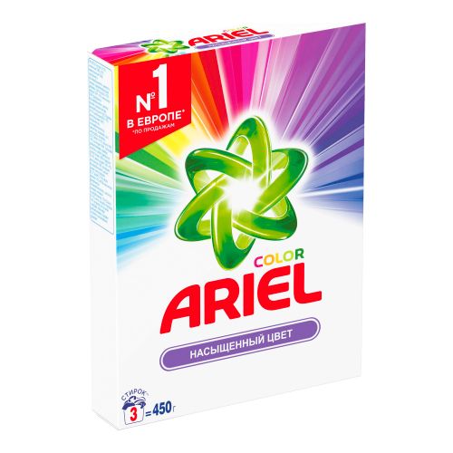 Стиральный порошок Ariel Color автомат для цветного белья 450 г