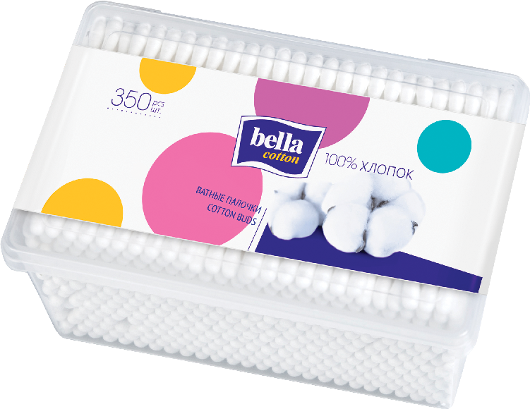 Палочки Bella Cotton ватные, 350шт