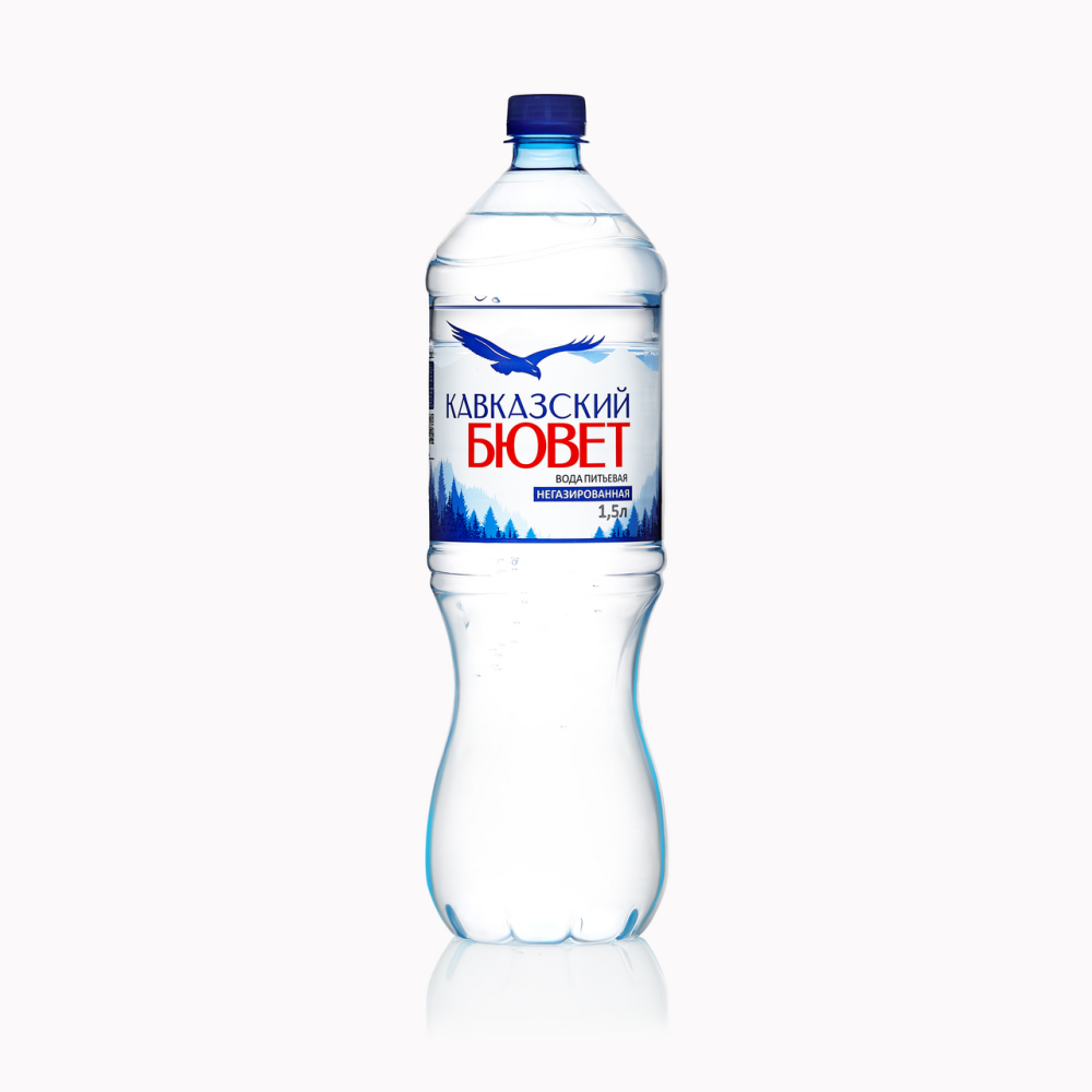 Вода питьевая Кавказский бювет негазированная, 1.5л